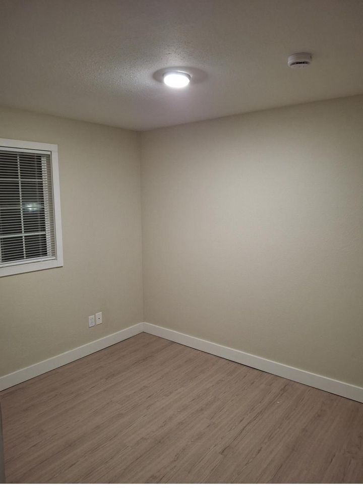 Room with luxury vinyl plank flooring